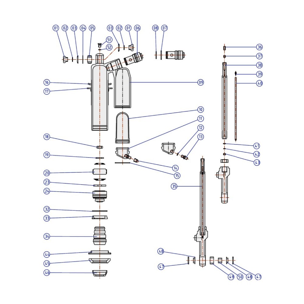 Rear shock spare parts Showa Honda CRF 450 R (17-21) - Return spring SUT08098
