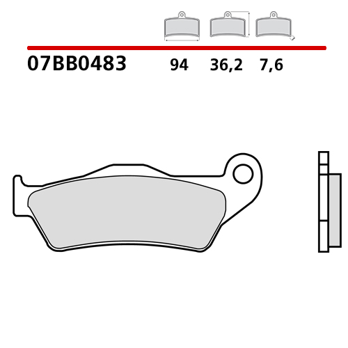 Brake pads Brembo Sherco 250 SE-R (14-25) front genuine 07BB0483