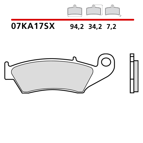 Brake pads Brembo Yamaha WR 400 F (99-00) front race 07KA17SX