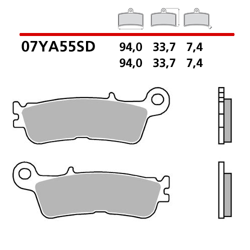 Brake pads Brembo Fantic 125 XE (23-25) front standard 07YA55SD