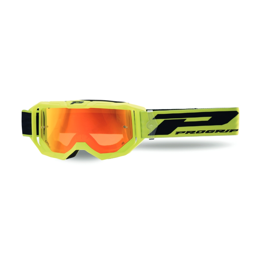 Goggles Pro Grip Vision Go - Yellow mirrored lens orange 3300-310-FL