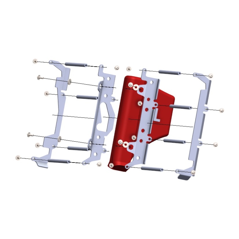 Radiator Guard Gasgas 350 EC-F (21-23) aluminum 6002030001