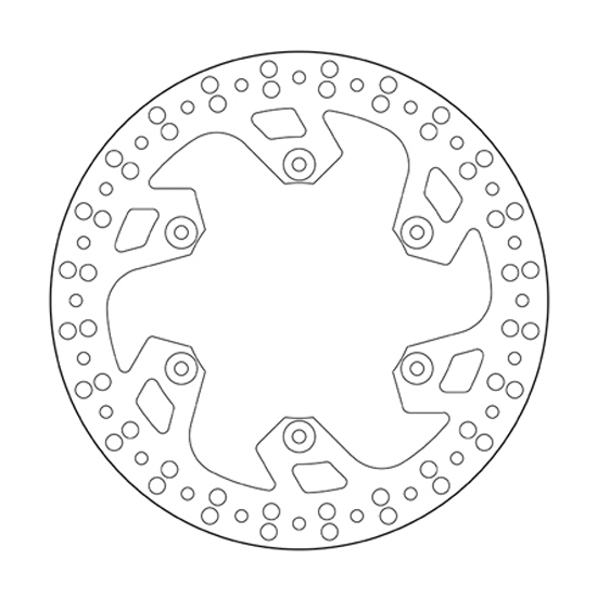 Brake disc Brembo Serie Oro Yamaha YZ 426 F (02) rear 68B40790