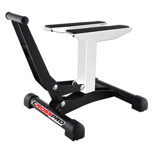 Motorcycle lift stand CrossPro white