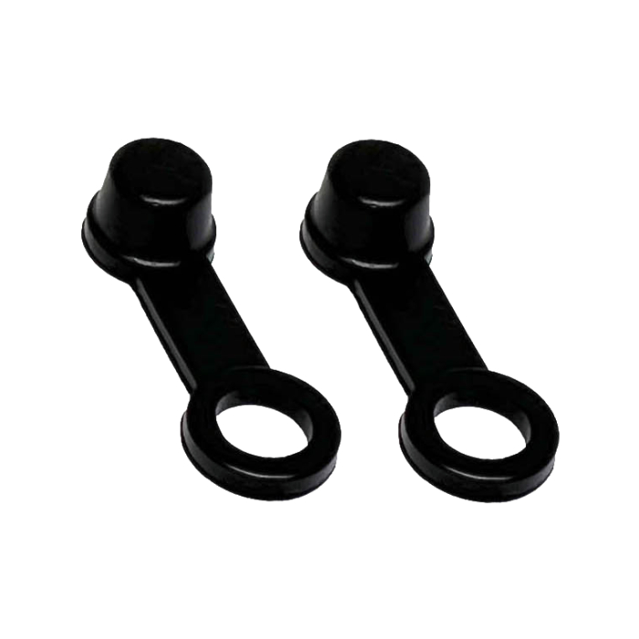 Pair of brake fluid caps black BFC.N