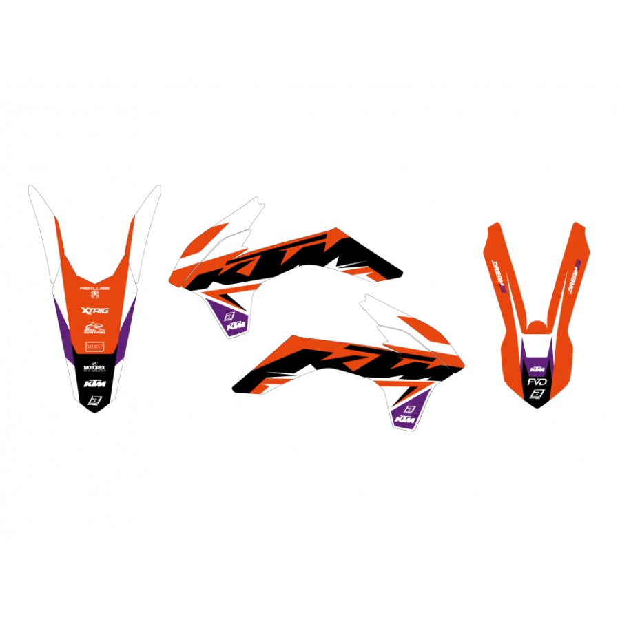 Graphics kit KTM 125 EXC (14-16) Dream 5 BL-2538AB