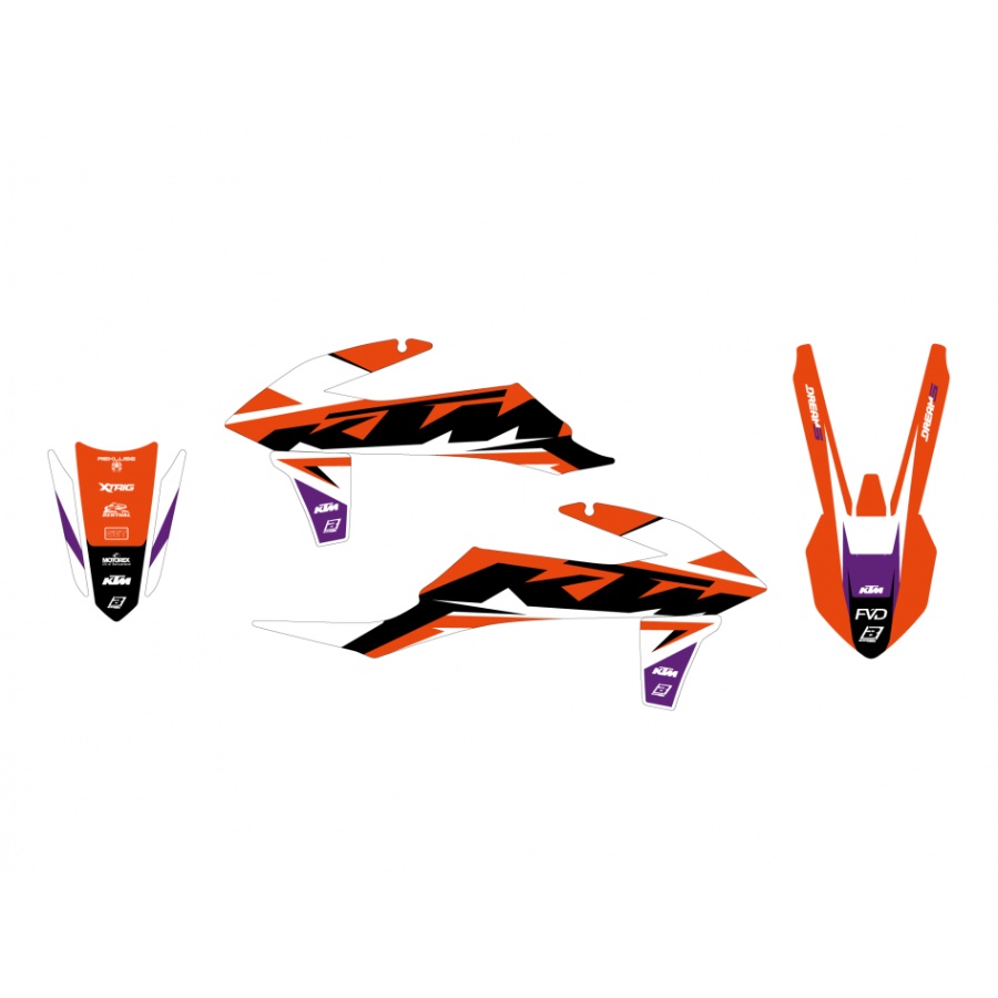 Graphics kit KTM 150 EXC (20-23) Dream 5 BL-2547AB