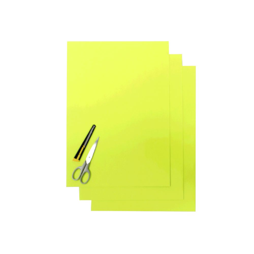 Crystall adhesive sheets neon yellow Crystall adhesive sheets neon yellow