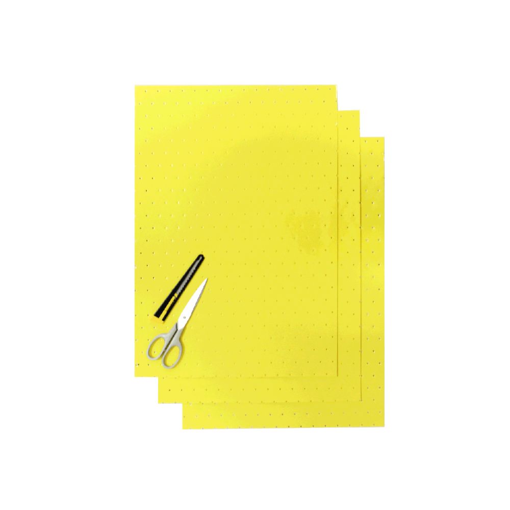 Crystall adhesive sheets yellow with holes BL-5052/40