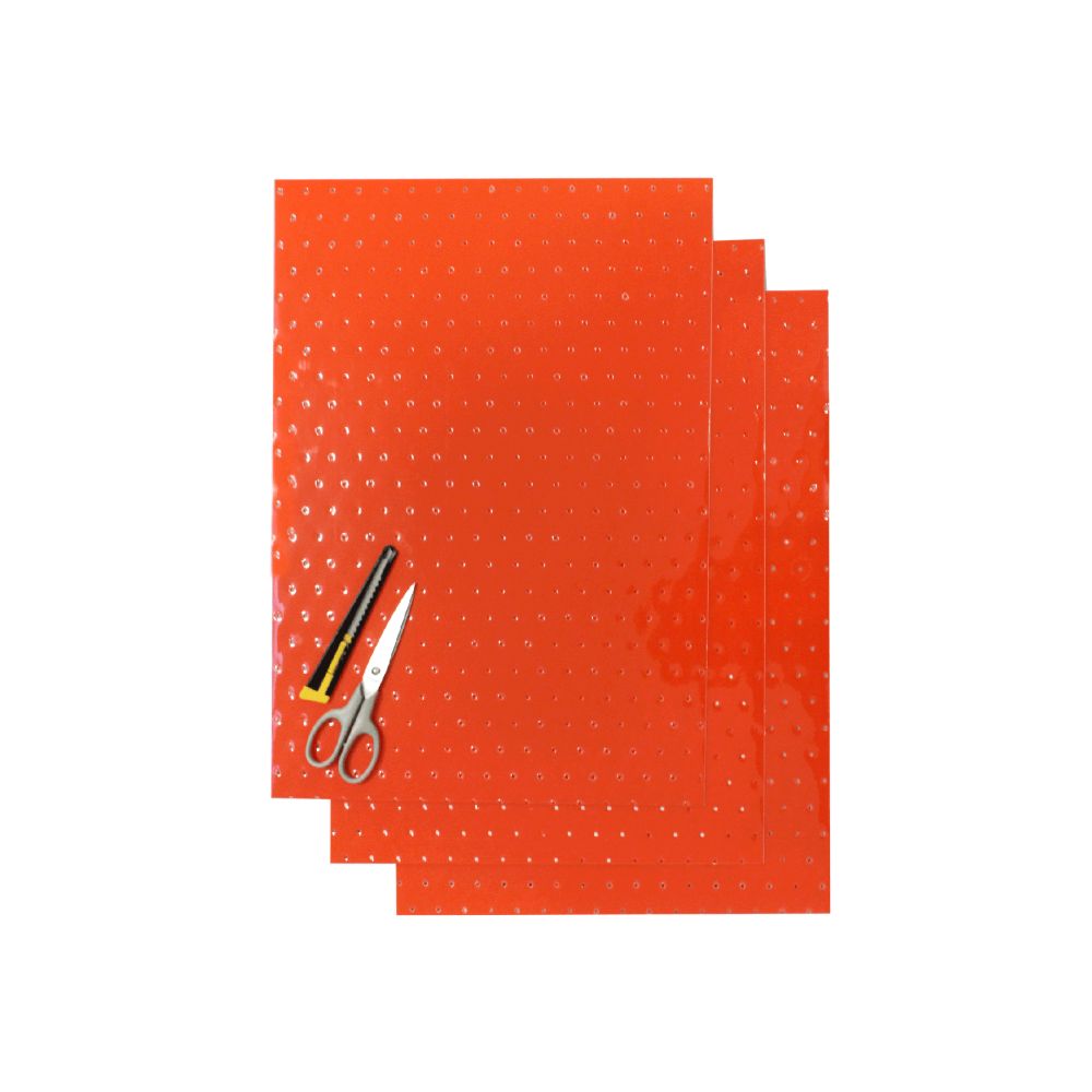 Crystall adhesive sheets orange with holes Crystall adhesive sheets orange with holes