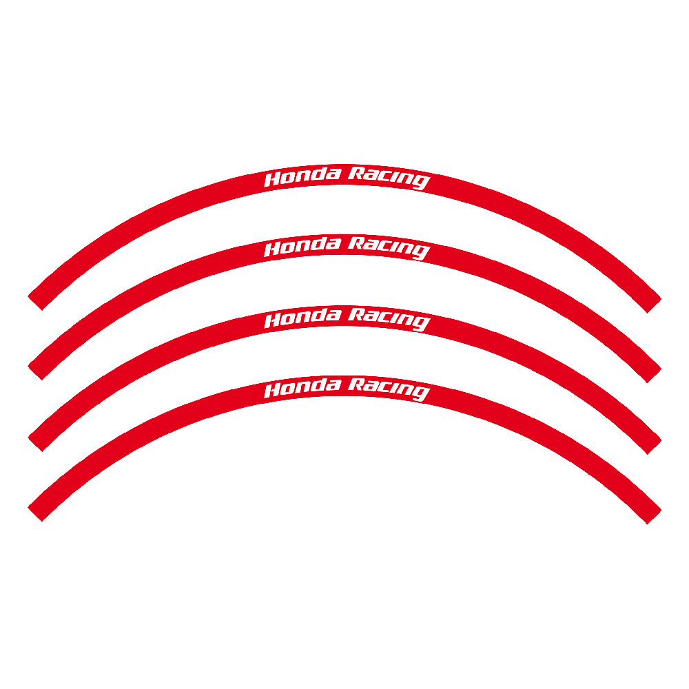 Kit sticker Wheel Honda Racing red Kit sticker Wheel Honda Racing red