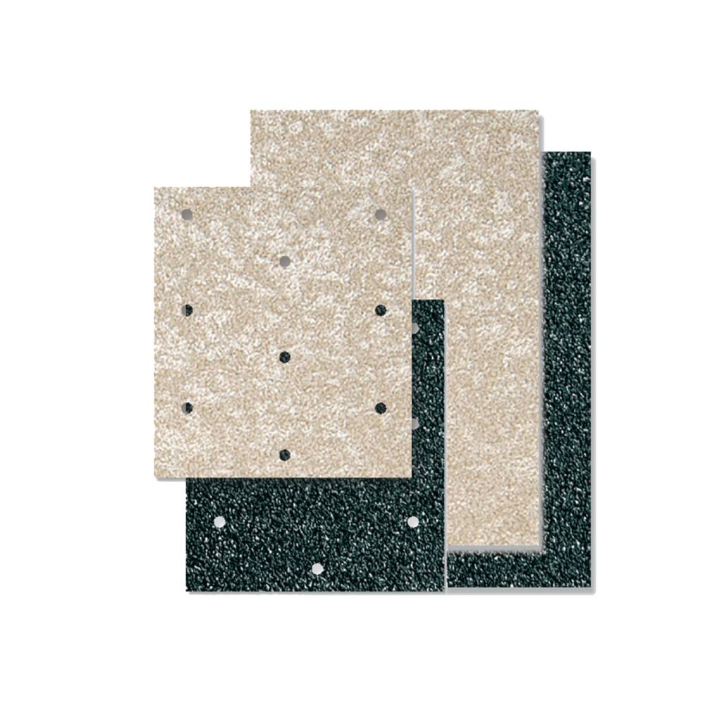 Crystall anti-slip adhesive sheets black with holes BL-5072/20