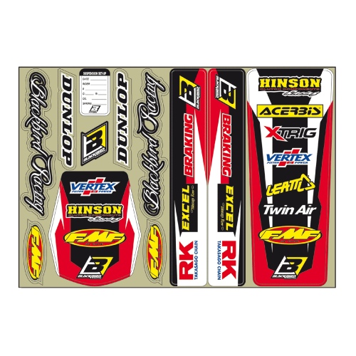 Graphics kit universal - red Graphics kit universal - red