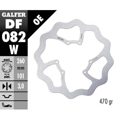 Brake disc Galfer Wave Honda CRF 250 RX (19-25) front DF082W