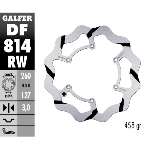 Brake disc Galfer Race Beta RR 200 (19-25) front DF814RW