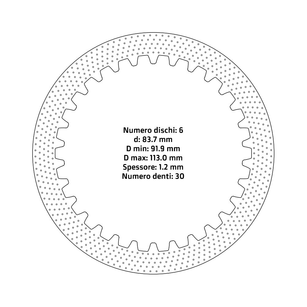 Clutch plates NRTeam KTM 85 SX (03-17) - Steel set DS02.S004.6