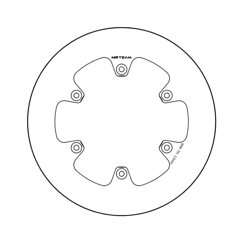 Brake disc NRTeam Yamaha YZ 125 (22-25) rear solid DS14.0079