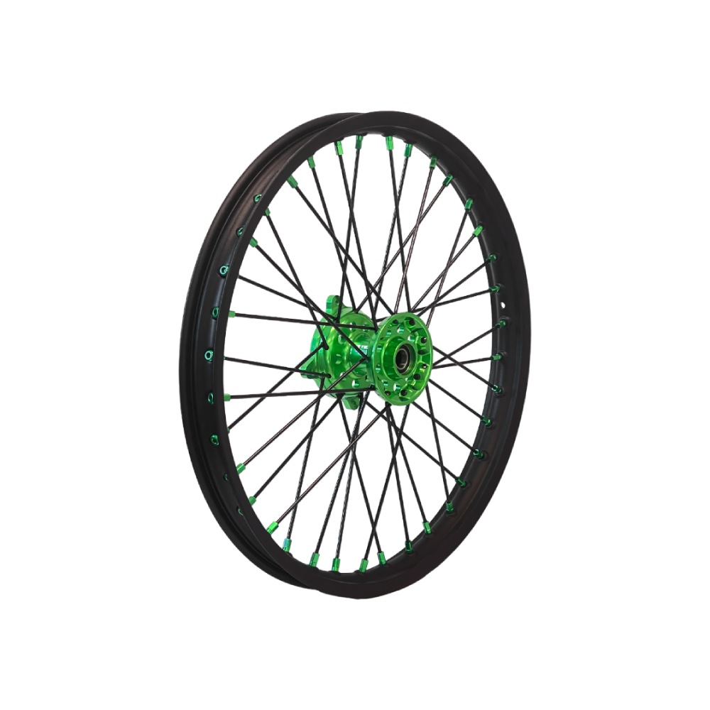Wheel Kawasaki KX 250 (06-08) front 21x1.60 green DS50.FB21V