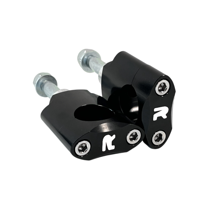 Handlebar mounts kit 28.6 mm high black - NRTeam DS88.6003N
