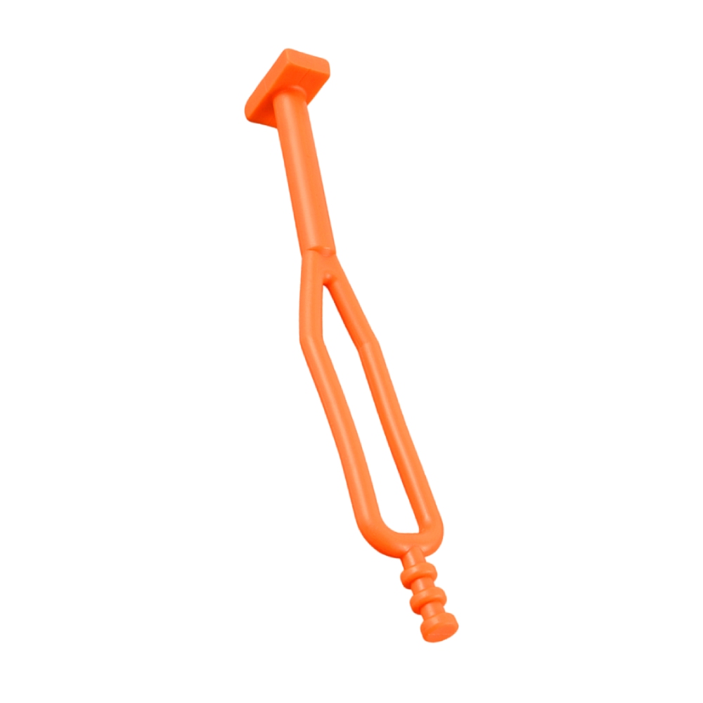 Side stand rubber strap long orange