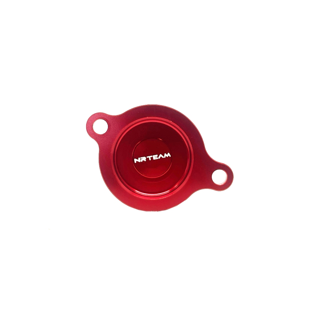 Oil filter cover Honda CRF 450 RX (17-26) red - NRTeam DS94.0023R