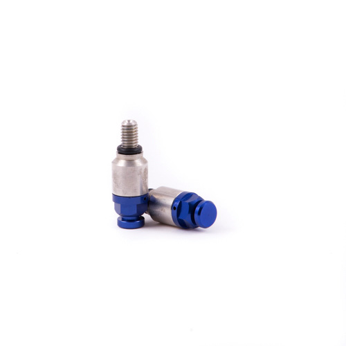 Pair of quick-release fork bleeders M5x0.8 blue DS97.0508B