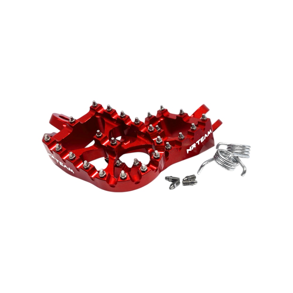 Footpegs Ergal Suzuki RMZ 250 (10-25) red DS98.0796R