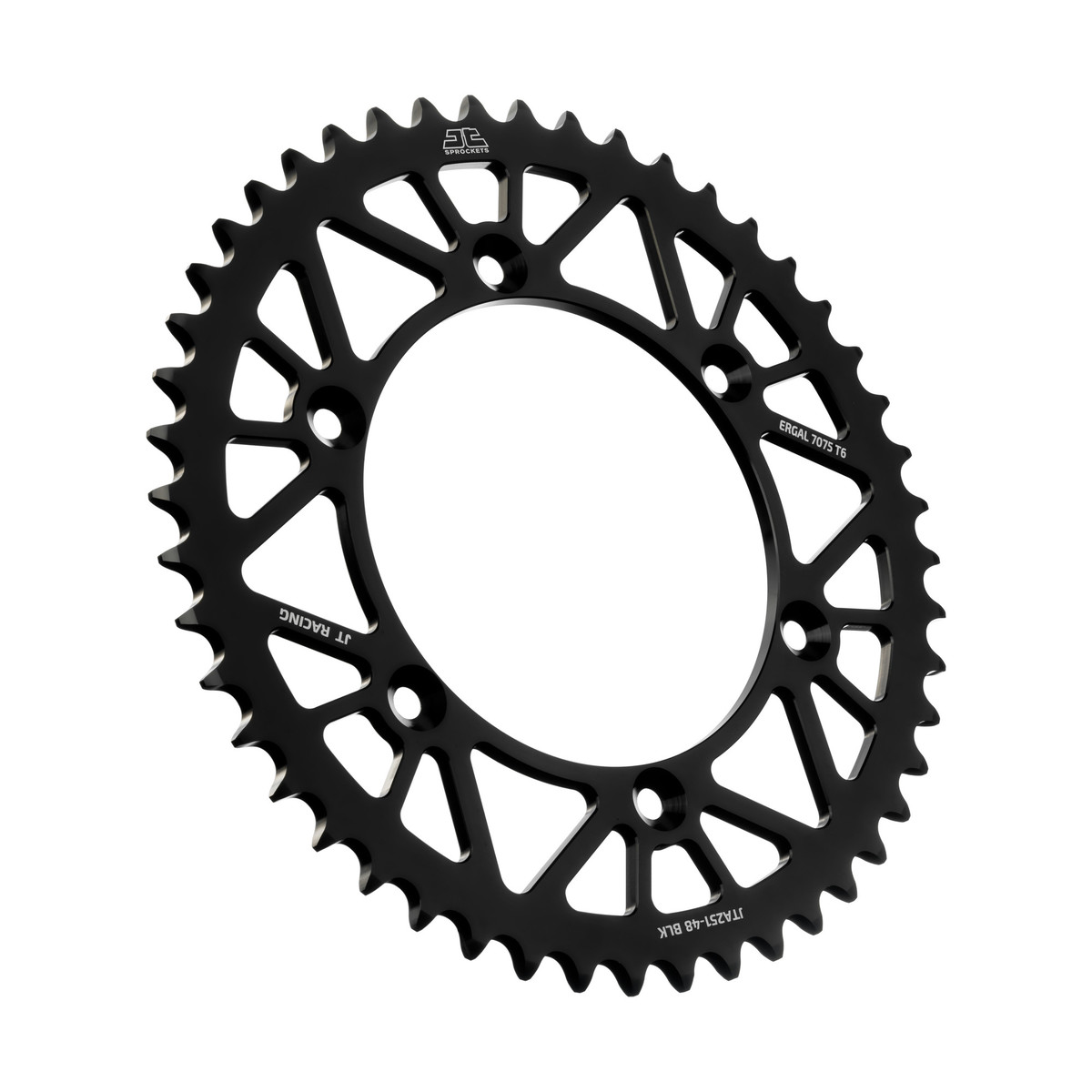 Rear sprocket JT ergal Fantic 300 XE (24-25) 48 teeth black JTA251.48BLK