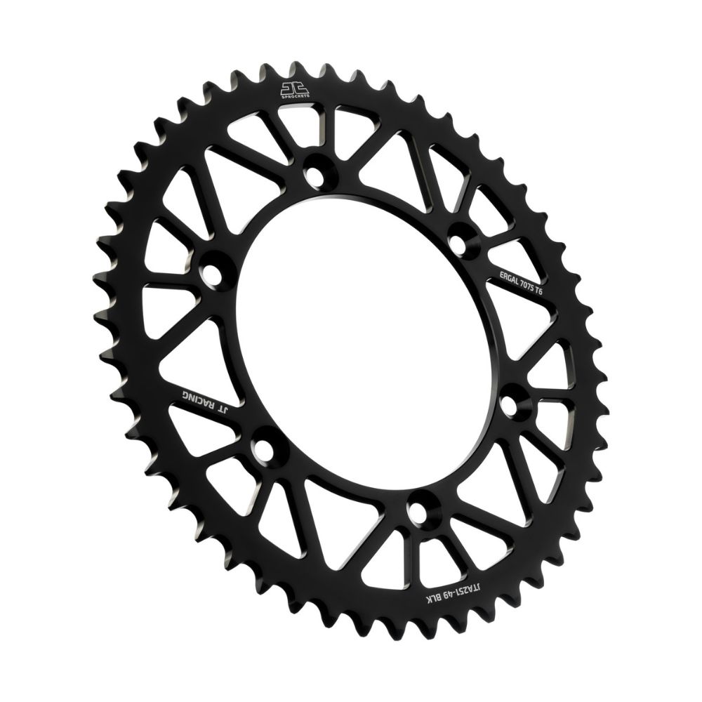 Rear sprocket JT ergal Fantic 450 XEF (22-25) 49 teeth black JTA251.49BLK