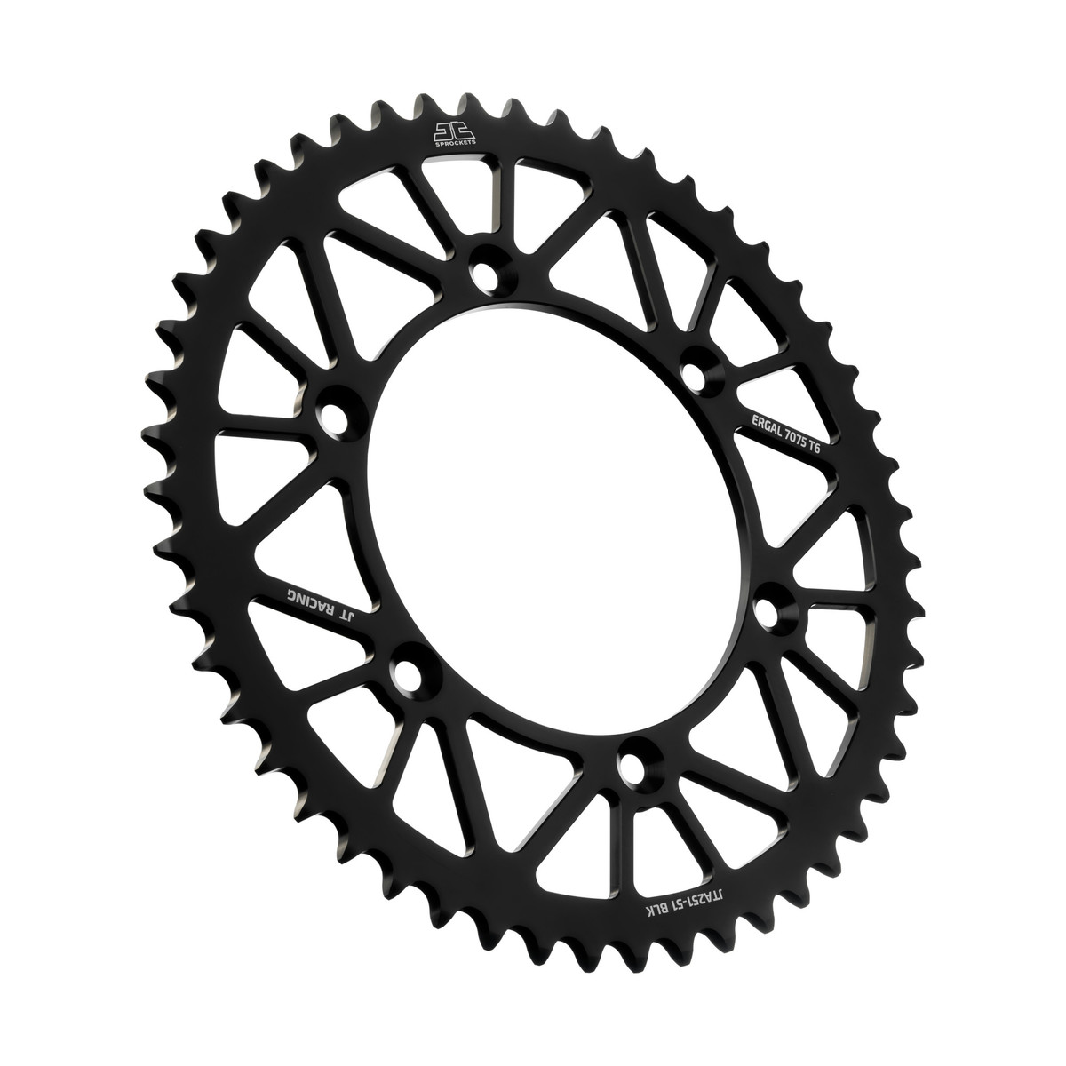 Rear sprocket JT ergal Fantic 125 XX (22-25) 51 teeth black JTA251.51BLK