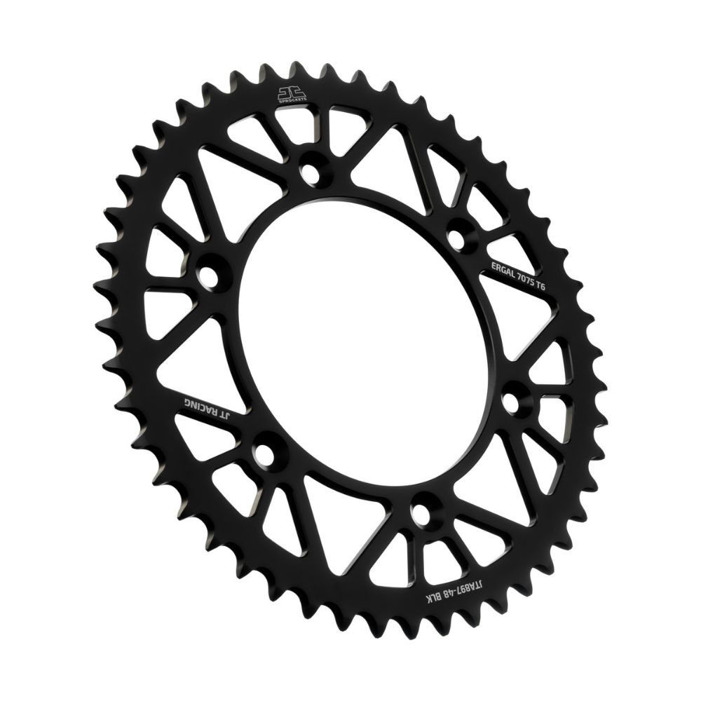 Rear sprocket JT ergal Husqvarna 250 TC (14-25) 48 teeth black JTA897.48BLK