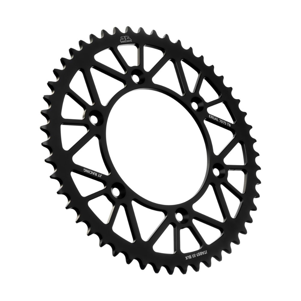 Rear sprocket JT ergal KTM 150 SX (09-22) 51 teeth black JTA897.51BLK