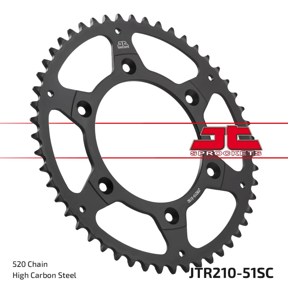 Rear sprocket JT steel Beta RR 250 (13-25) 51 teeth self-cleaning JTR210.51SC