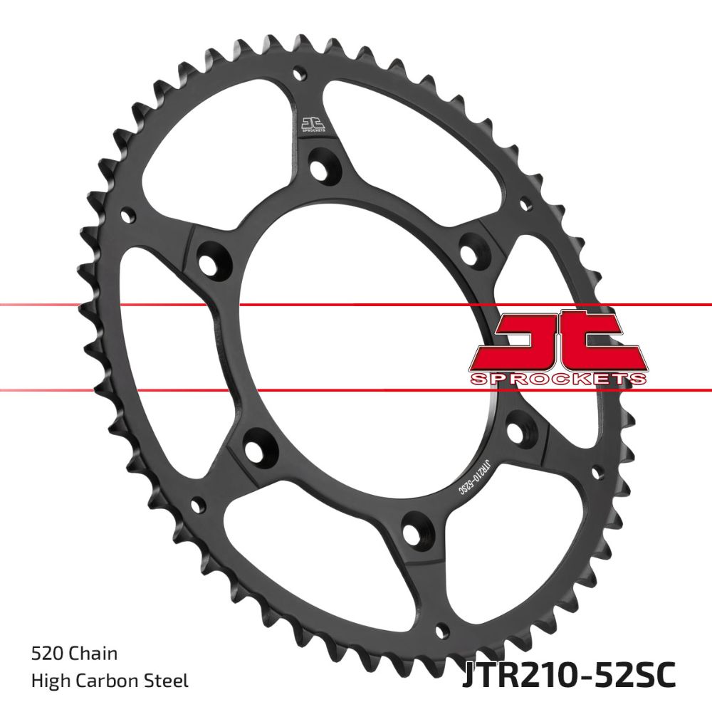 Rear sprocket JT steel Beta RR 125 2T (18-25) 52 teeth self-cleaning JTR210.52SC