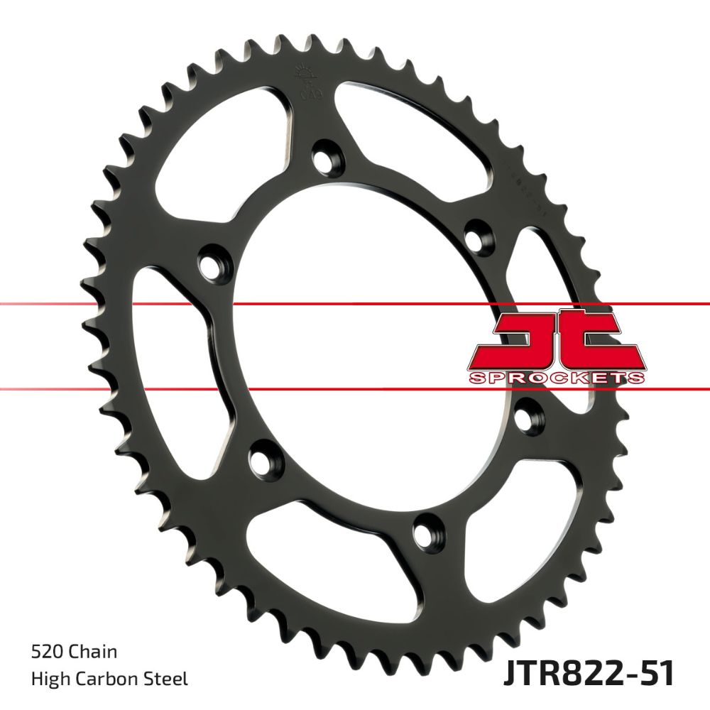 Rear sprocket JT steel Beta RR 350 (11-12) 51 teeth JTR822.51