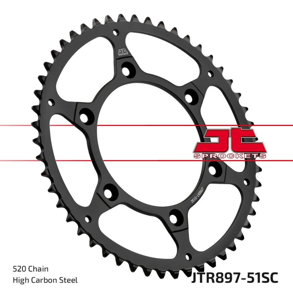 Rear sprocket JT steel Husaberg 450 FE (04-14) 51 teeth self-cleaning JTR897.51SC