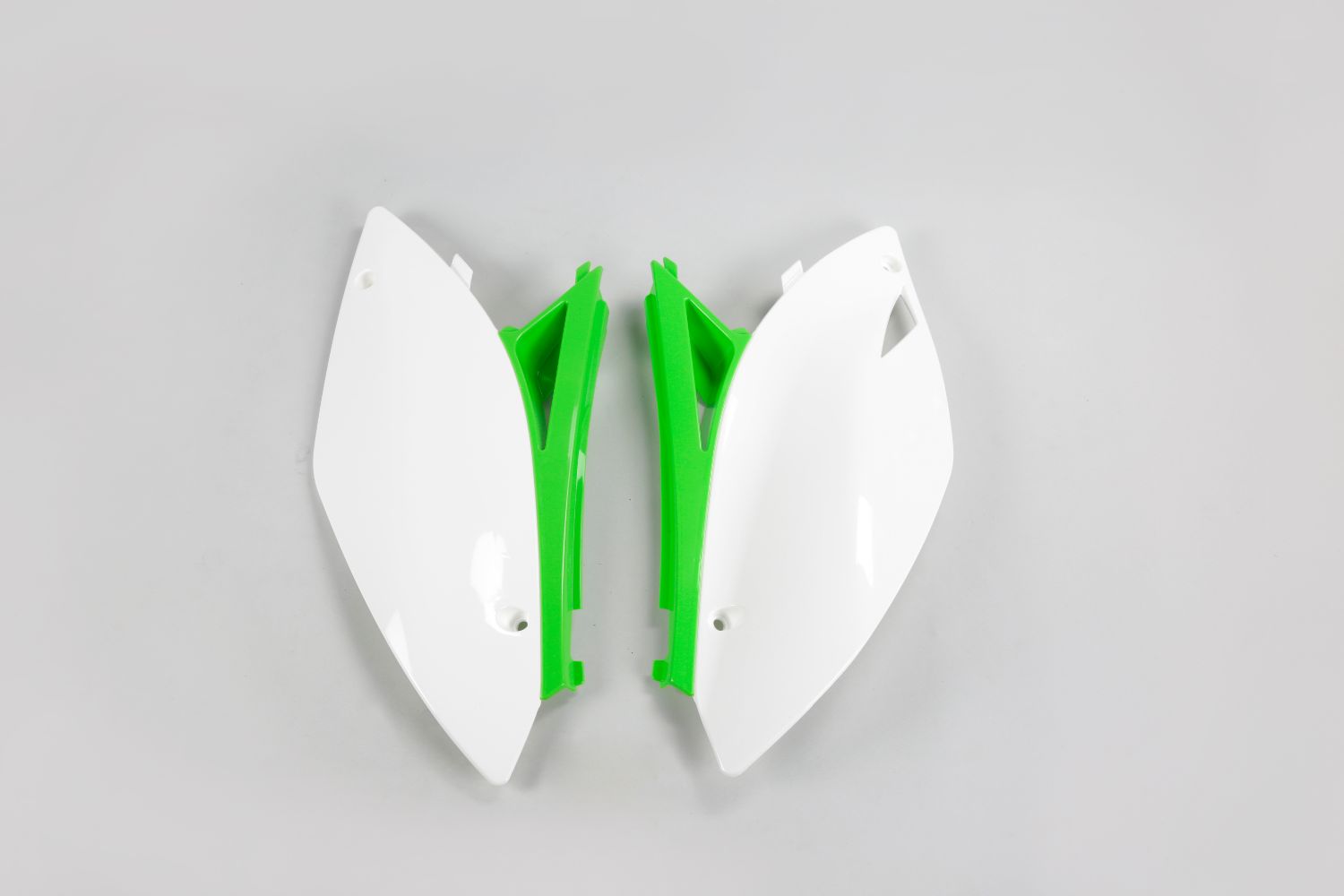 Side number plates Kawasaki KX 450 F (09-11) white e green* KA04700-999