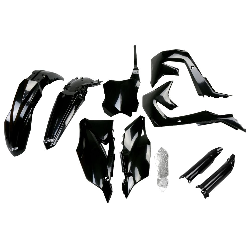 Plastics kit Kawasaki KX 450 F (19-23) - colour black KAKIT227F-001
