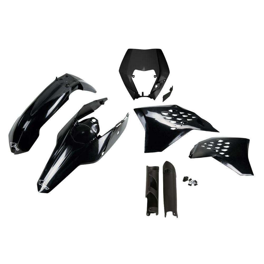 Plastics kit KTM 200 EXC (09-11) - colour black KTKIT520F-001