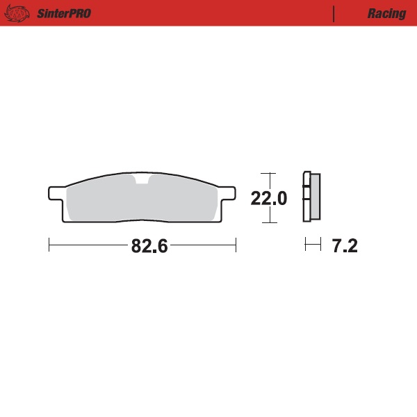 Brake pads Moto Master Yamaha YZ 85 (02-25) front racing MM-091211