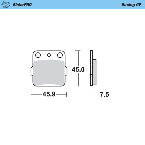 Brake pads Moto Master Yamaha YZ 65 (18-25) rear GP MM-091412