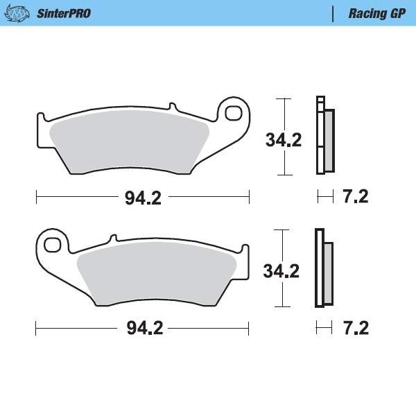 Brake pads Moto Master Kawasaki KX 500 (96-04) front GP MM-093412
