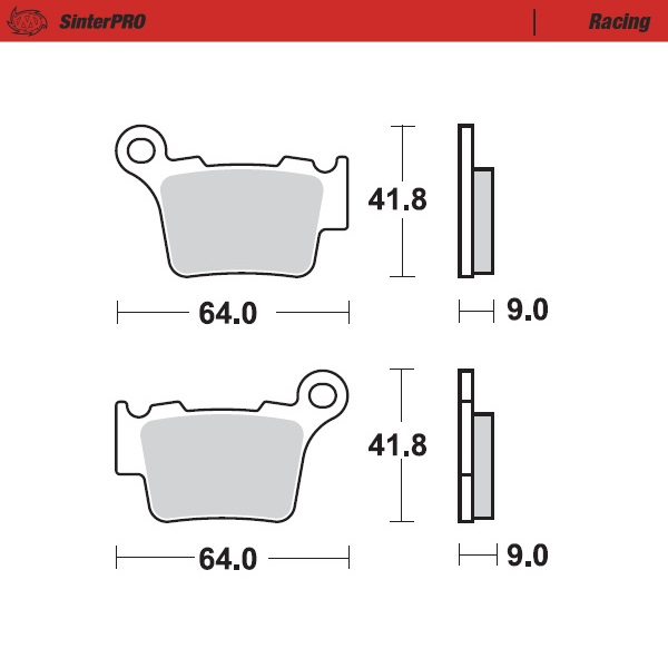 Brake pads Moto Master KTM 150 SX (09-22) rear racing MM-094411