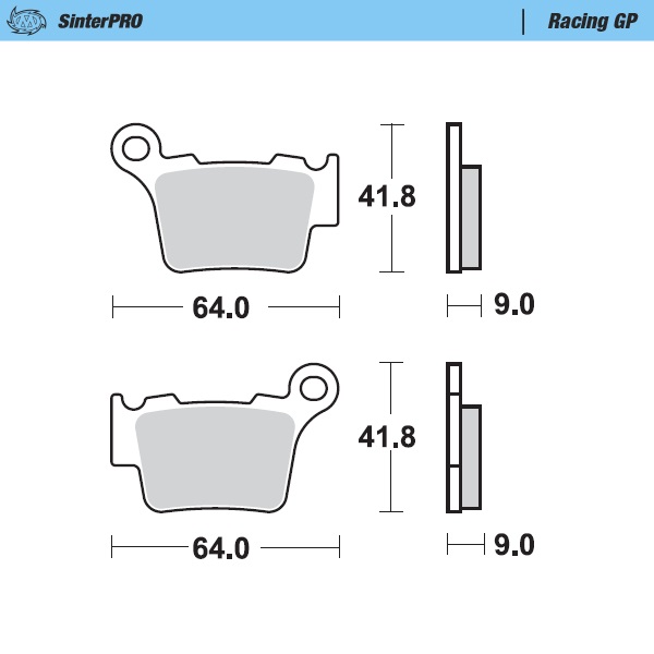 Brake pads Moto Master Husqvarna 350 FE (14-25) rear GP MM-094412