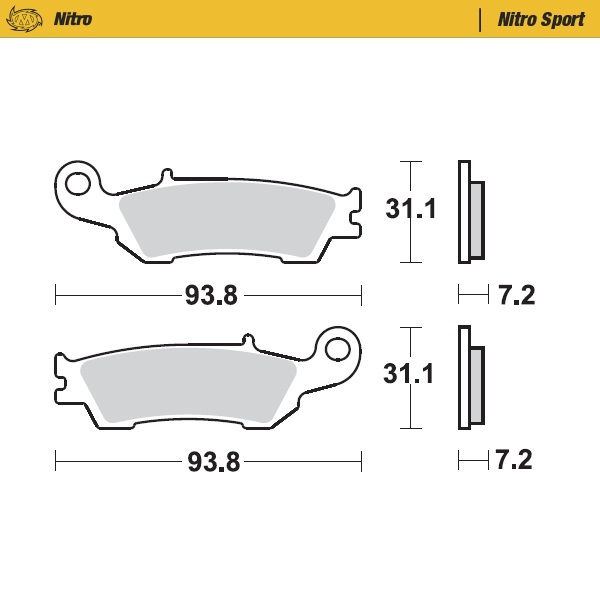 Brake pads Moto Master Yamaha YZ 450 F (08-19) front nitro MM-094922