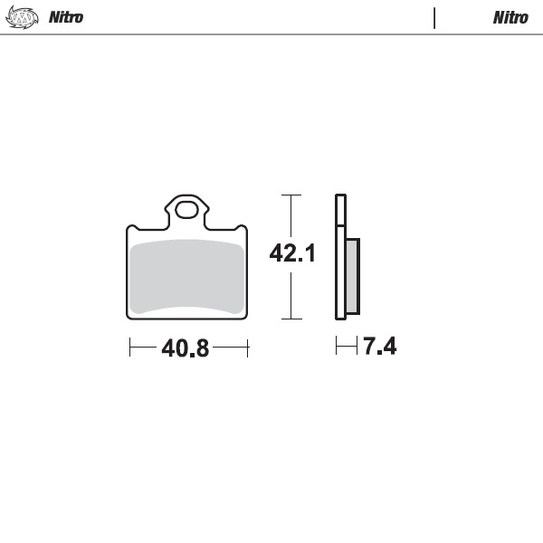 Brake pads Moto Master Husqvarna 85 TC (14-20) rear nitro MM-096721