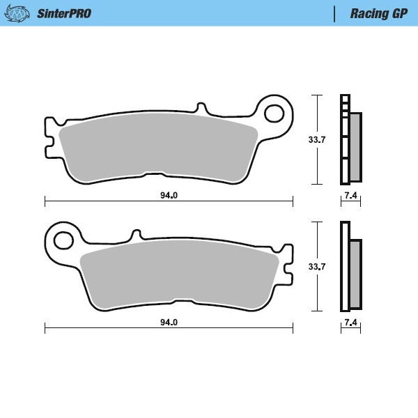 Brake pads Moto Master Fantic 300 XE (24-25) front GP MM-099812