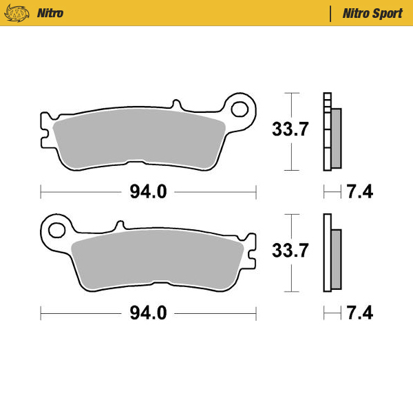 Brake pads Moto Master Fantic 250 XEF (23-25) front nitro MM-099822