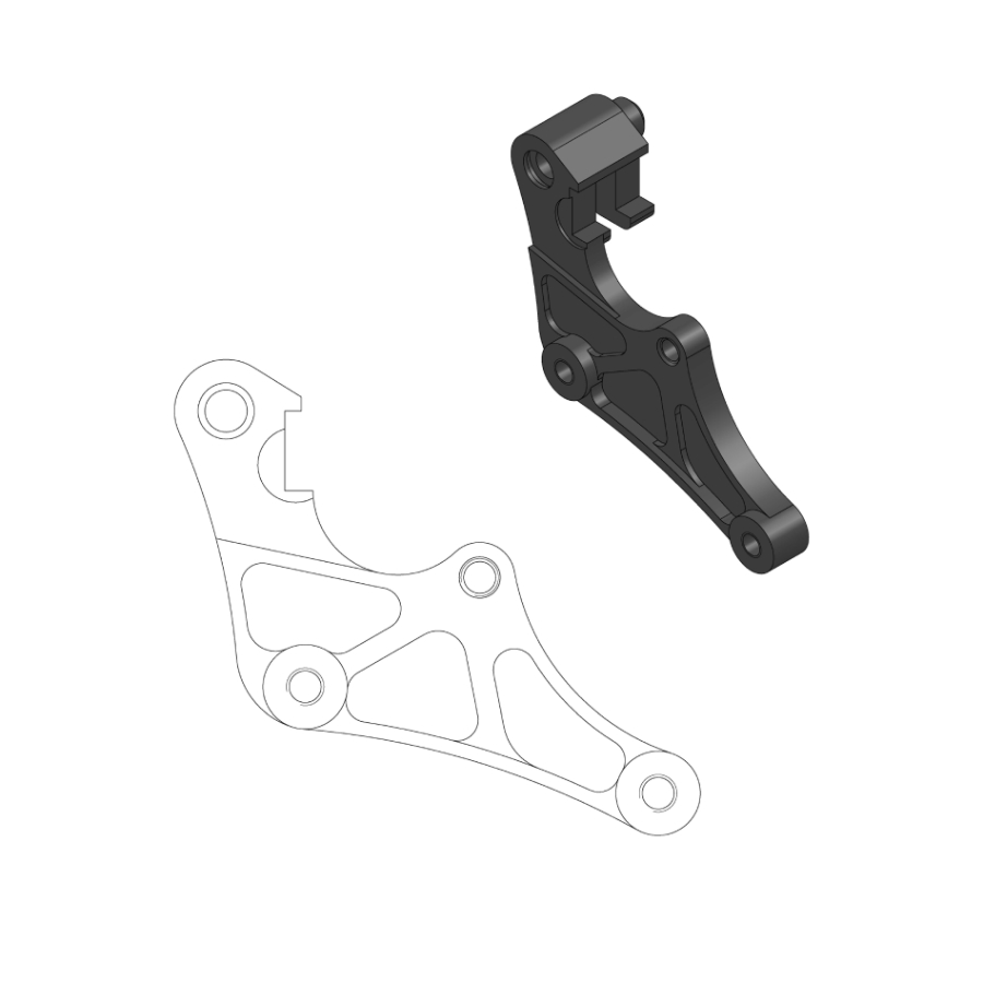 Spacer Fantic 450 XXF (22-25) front 320 mm - Moto Master MM-211074