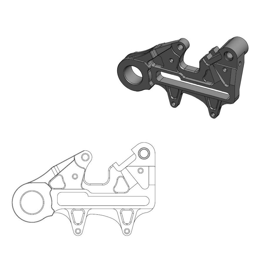 Spacer Husqvarna 125 TC (16-22) rear 240 mm - Moto Master MM-211085